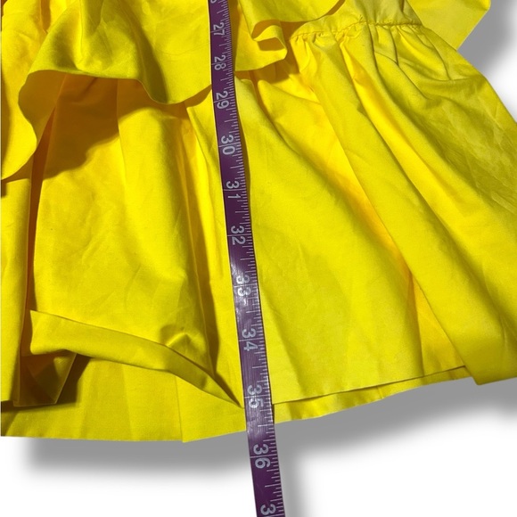 Tuckernuck Hyacinth House Yellow Ruffle Sofie Mini Dress Size XL new with tags - Picture 7 of 11